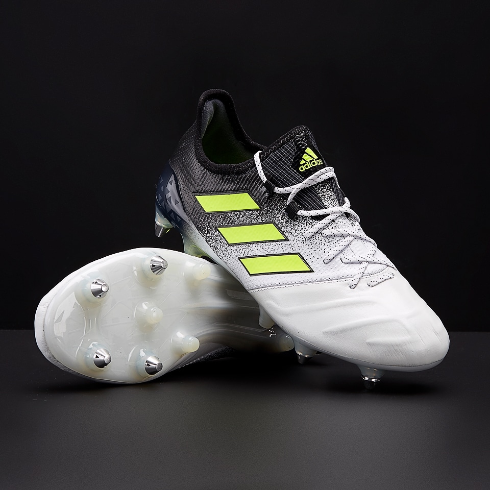 Botas de fútbol - adidas 17.1 SG piel - Blanco/Amarillo/Negro | Pro:Direct Soccer