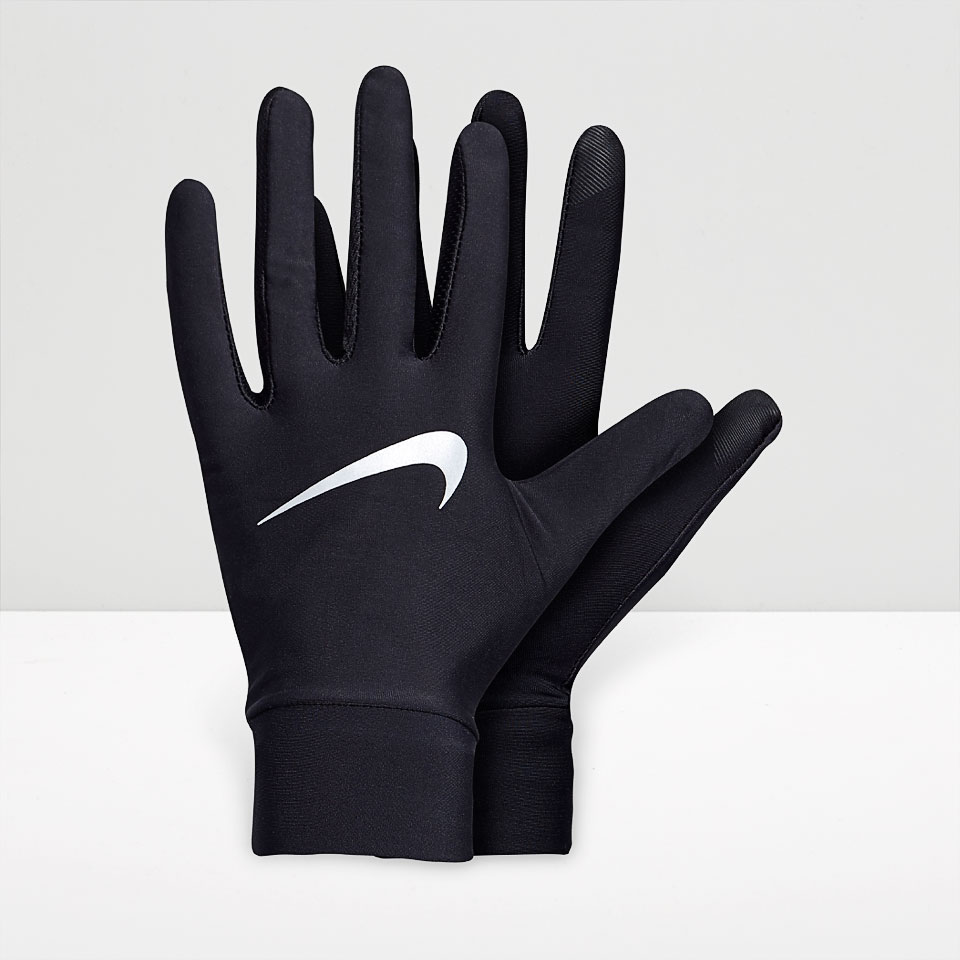 Nike Lightweight Tech Running Gloves - Black/Silver - Accessories - RG ...