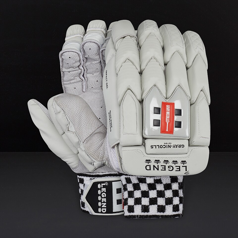 Gray-Nicolls Legend LH Batting Gloves - White - Batting Equipment ...