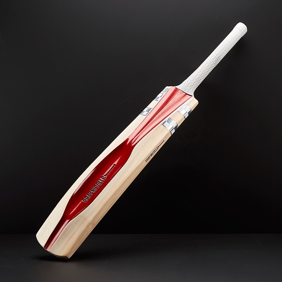 GrayNicolls Scoop XVII 1000 Cricket Bat Red/ Silver Cricket Bats