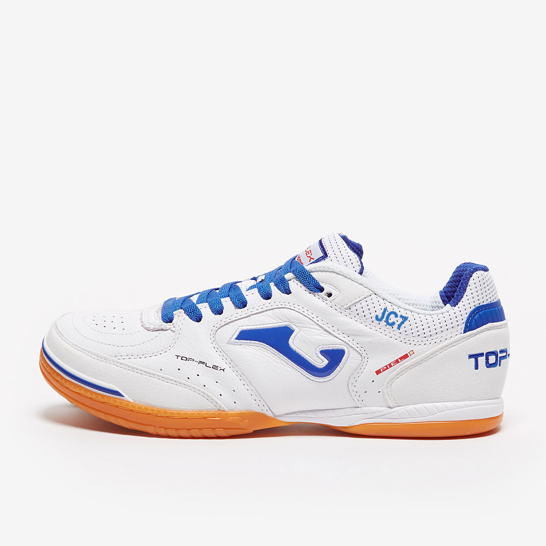Joma Top Flex Indoor Mens Soccer Cleats Indoor White/Blue