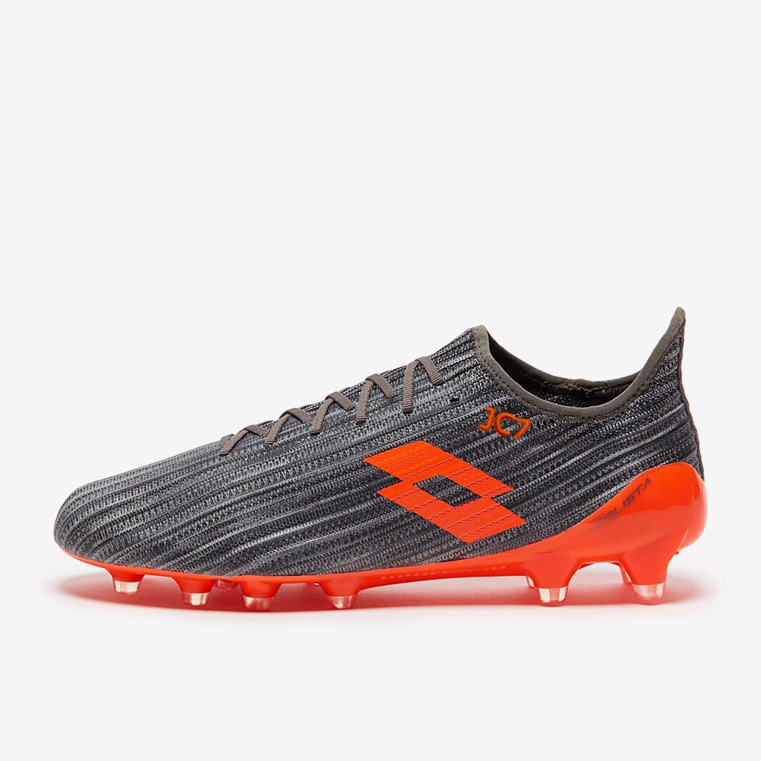 Lotto Solista 200 III FG - Cool Grey/Orange Fluo - Firm Ground - Mens ...