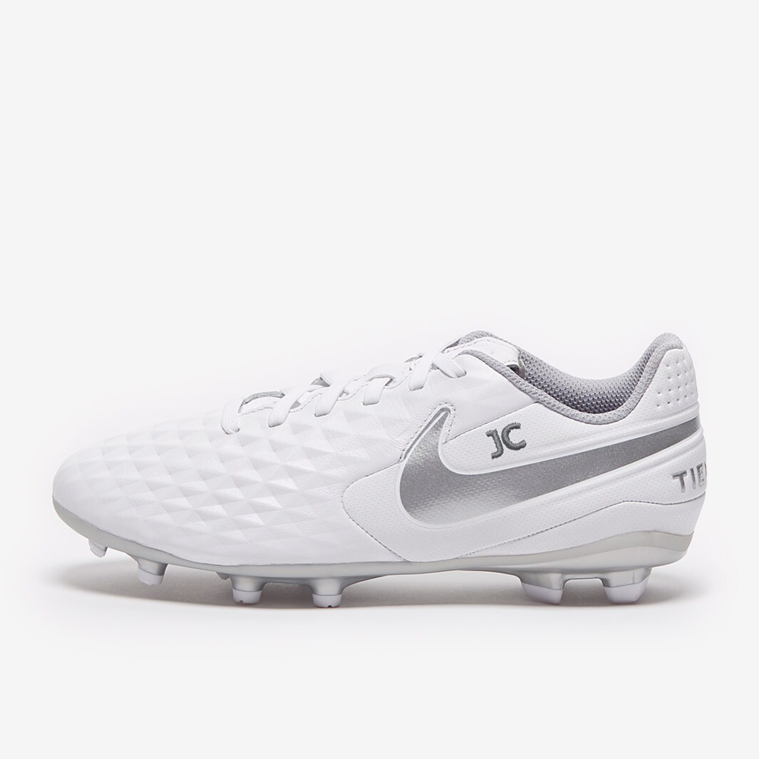 宅配便配送 Nike Kids Tiempo Legend VIII Academy FG/MG - White/Chrome シューズ