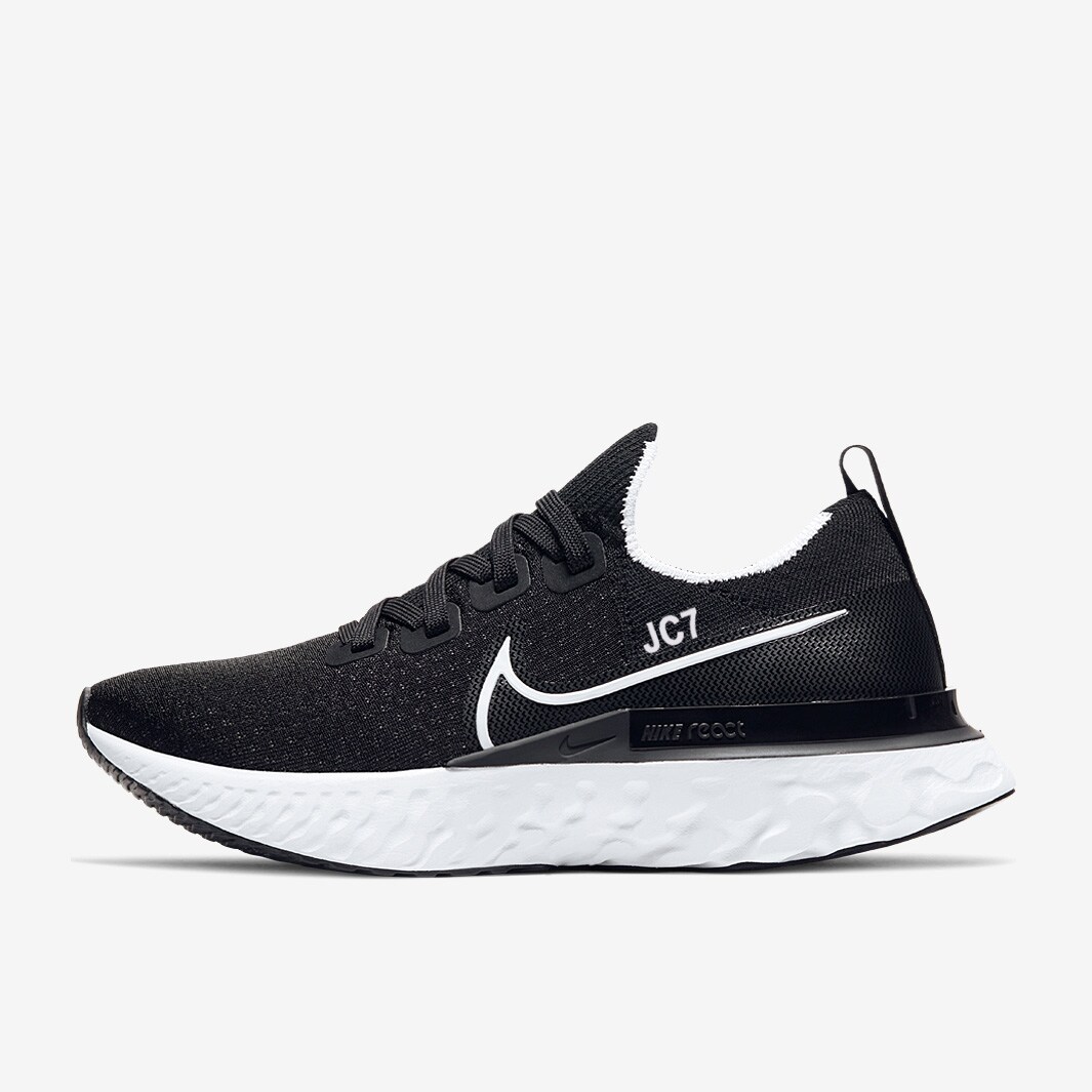 Nike Womens React Infinity Run Flyknit Black/WhiteDark Grey Womens