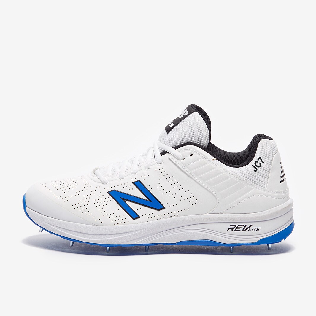 New Balance CK4030 Cricket Shoe White/ Blue Mens Shoes ProDirect