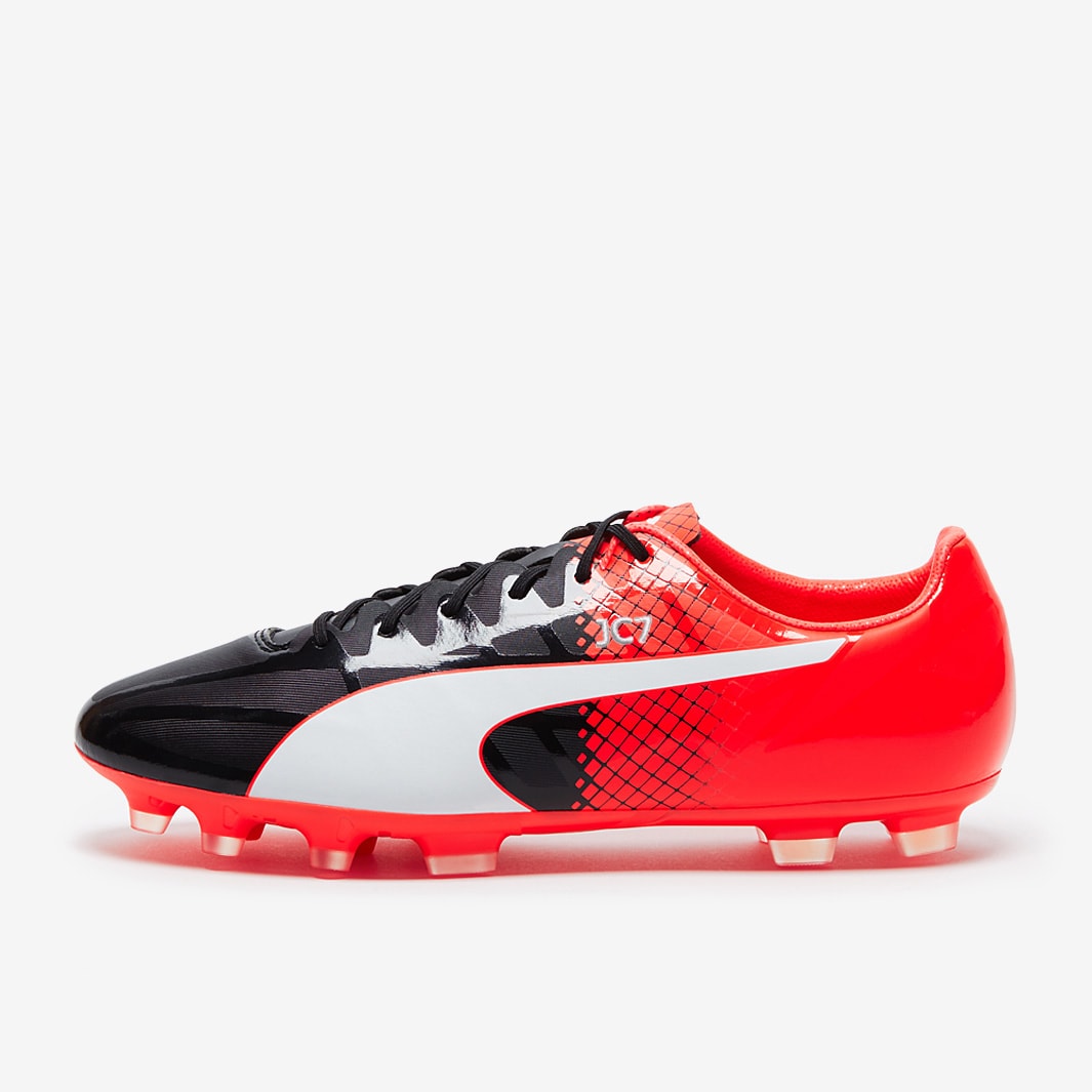 Puma evoSPEED SL S II AG Botas de futbol Cesped artificial Rojo Negro Blanco Pro Direct Soccer