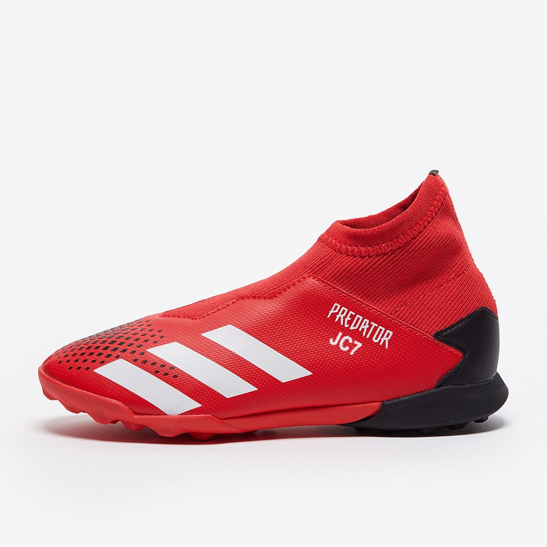 Adidas predator black deals and red astro turf