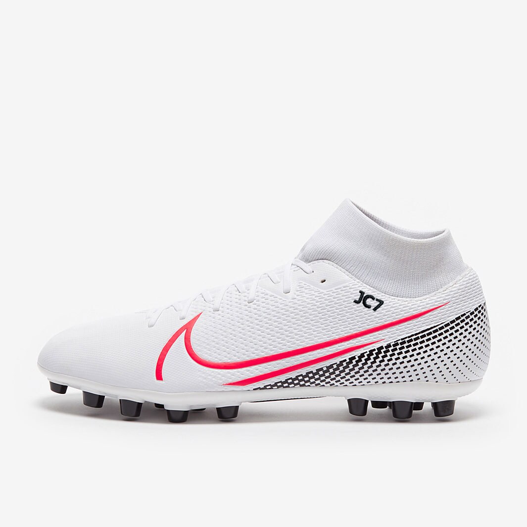 Nike Mercurial Superfly VII Academy AG - White/Laser Crimson