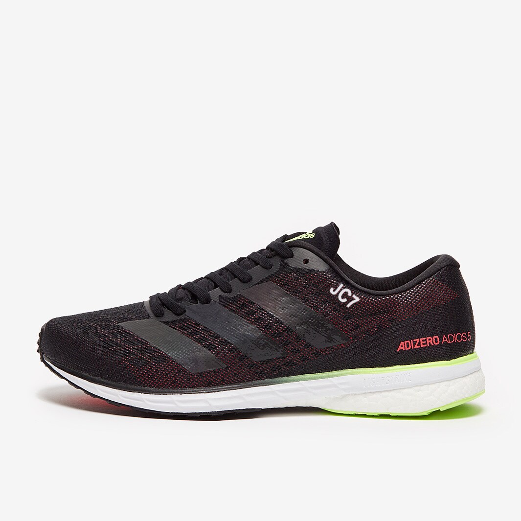 adidas adizero adios Core Black/Core Black/Signal Green Mens