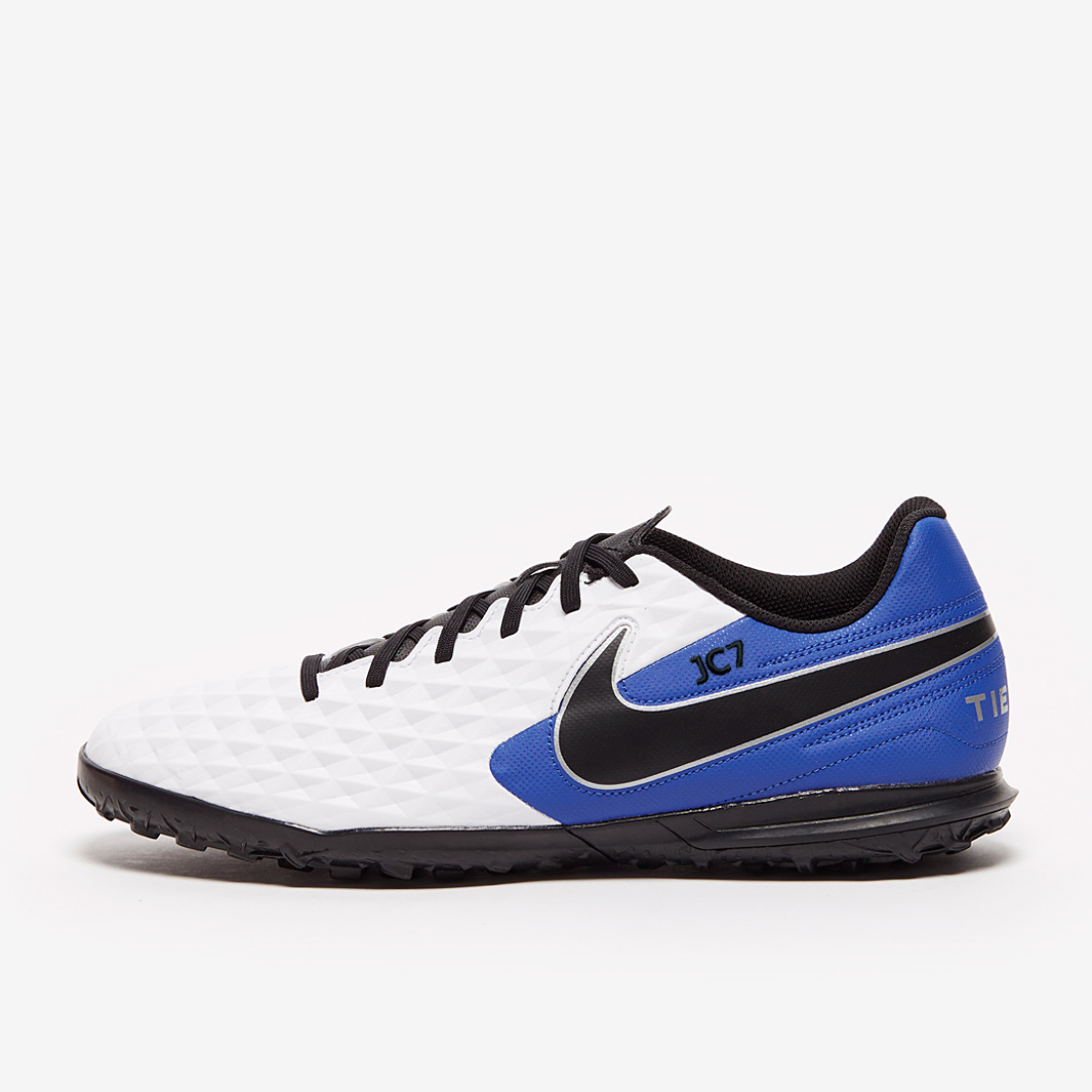 Nike Tiempo Legend VIII Club TF - White/Black/Hyper Royal/Metallic Silver -  Mens Boots - Turf | Pro:Direct Soccer