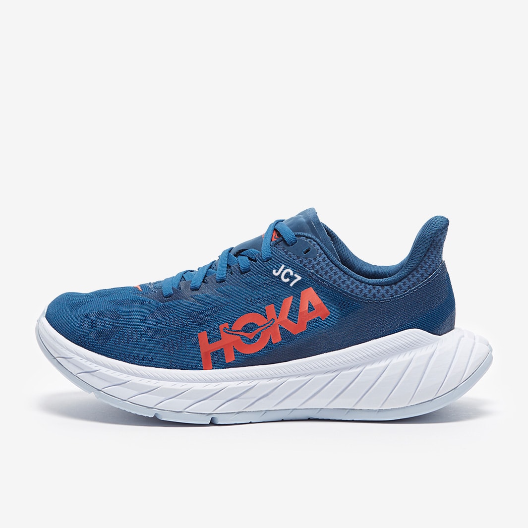 Hoka Womens Carbon X 2 - Moroccan Blue / Hot Coral - Womens Shoes