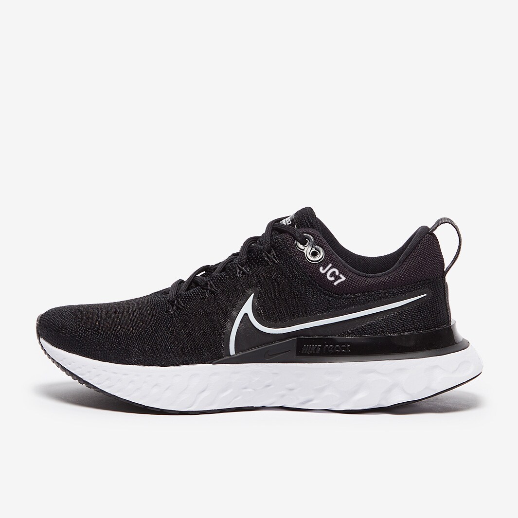Nike Womens React Infinity Run Flyknit 2 Black/WhiteIron Grey