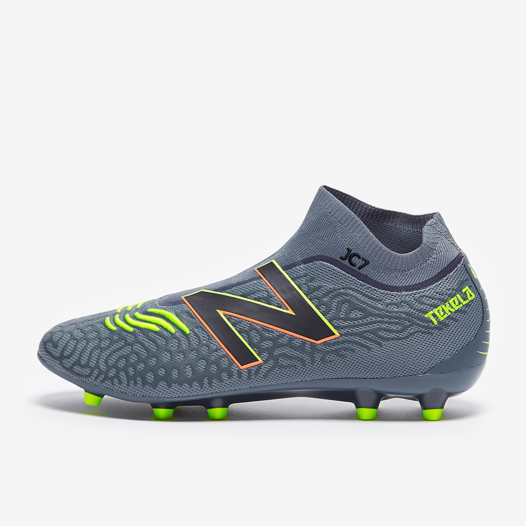 New Balance Tekela V3 Magia Laceless Fg - Thunder Bleached Lime Glo 