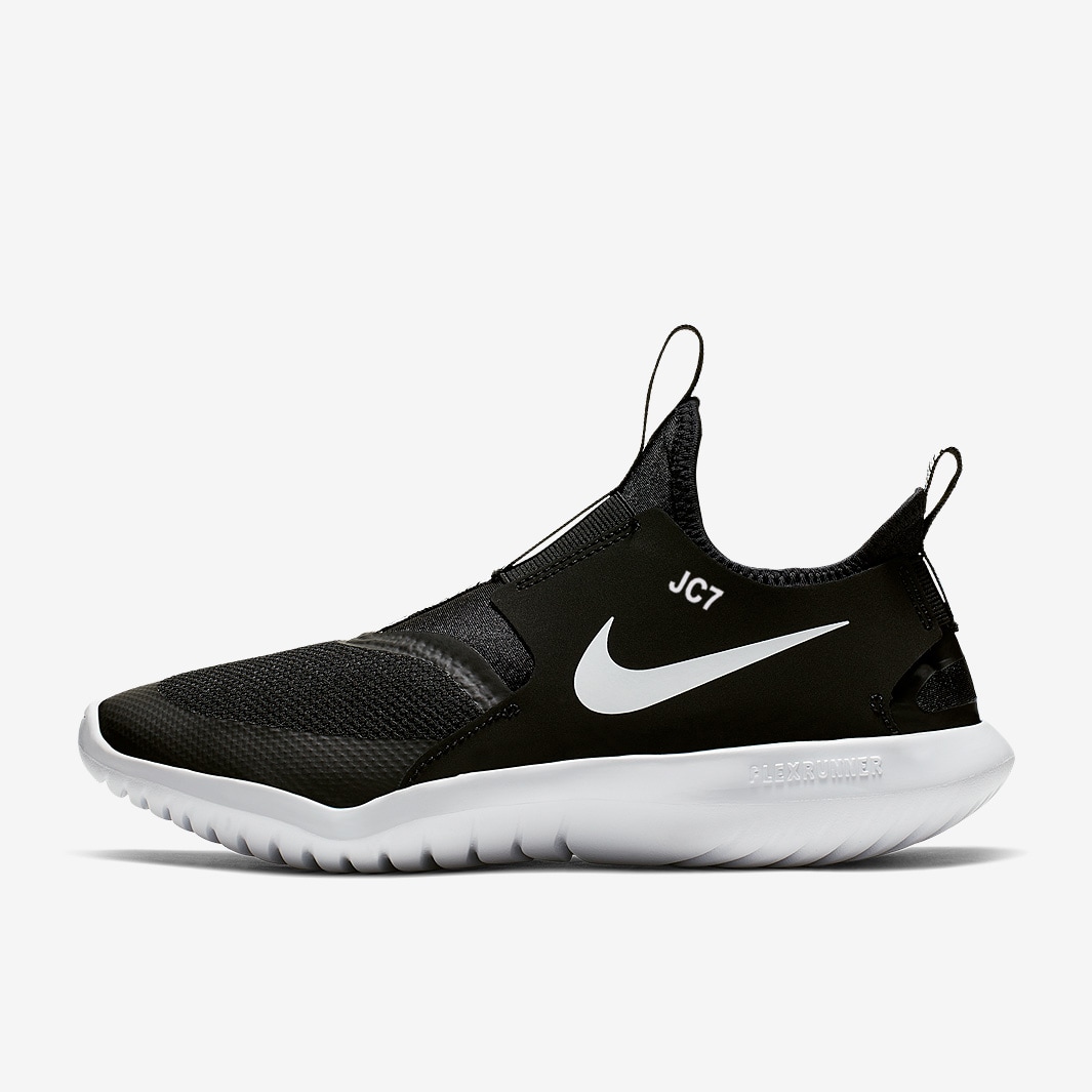 Nike Flex Runner - Black/White - Boys Shoes | Pro:Direct Soccer