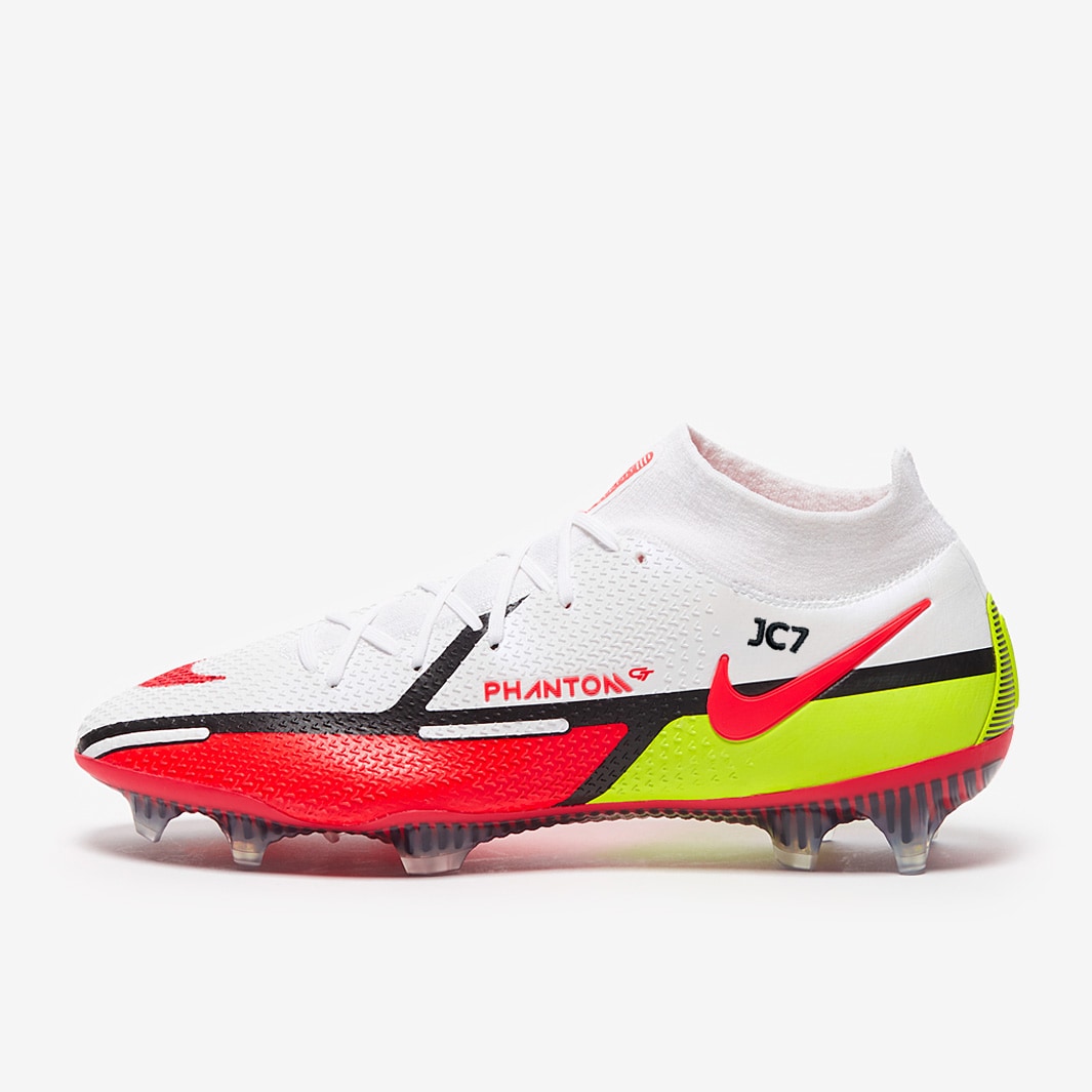 Nike Phantom GT II Elite DF FG - White/Bright Crimson/Volt - Mens ...