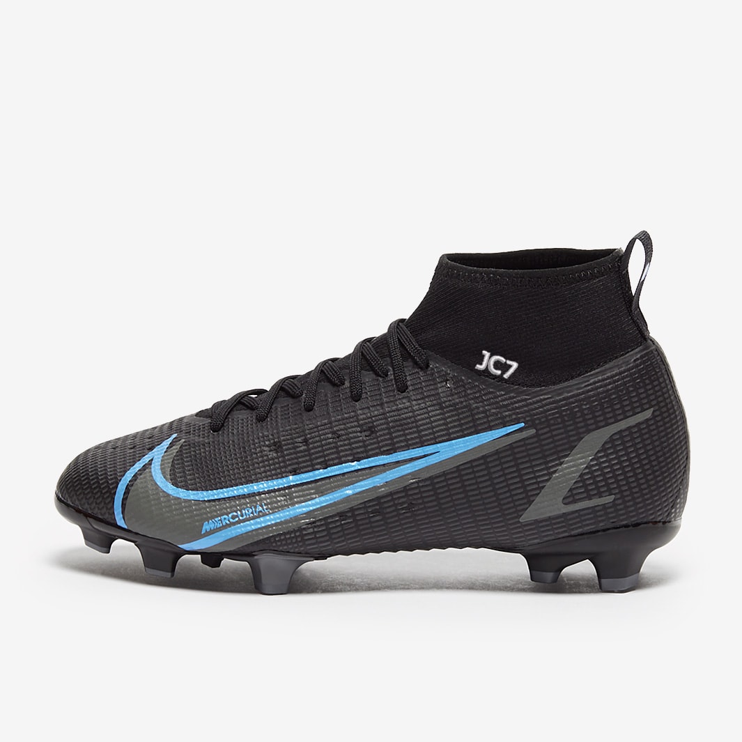 Nike Kids Mercurial Superfly VIII Pro FG - Black/Black/Iron Grey ...