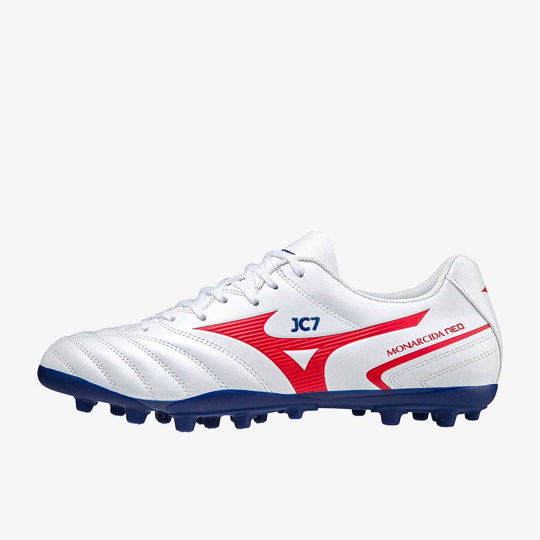 Mizuno Monarcida II Select AG White/High Risk Red Mens Boots