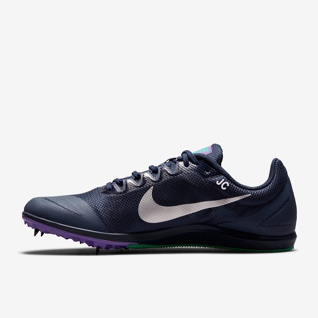 Nike Zoom Rival D 10 - Obsidian/Metallic Silver-Wild Berry - Mens Shoes
