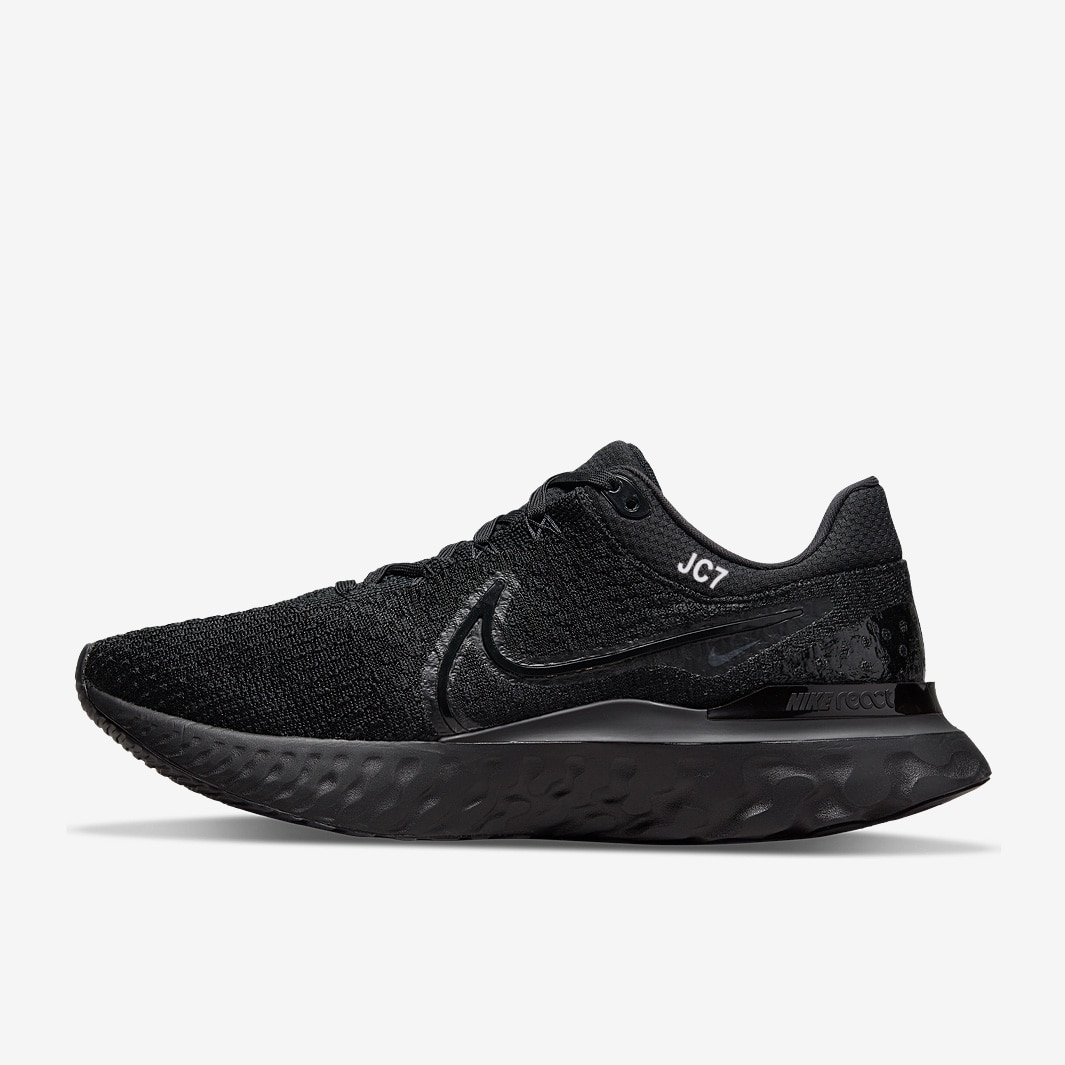 Nike React Infinity Run Flyknit 3 - Black/Black-Black - Mens Shoes
