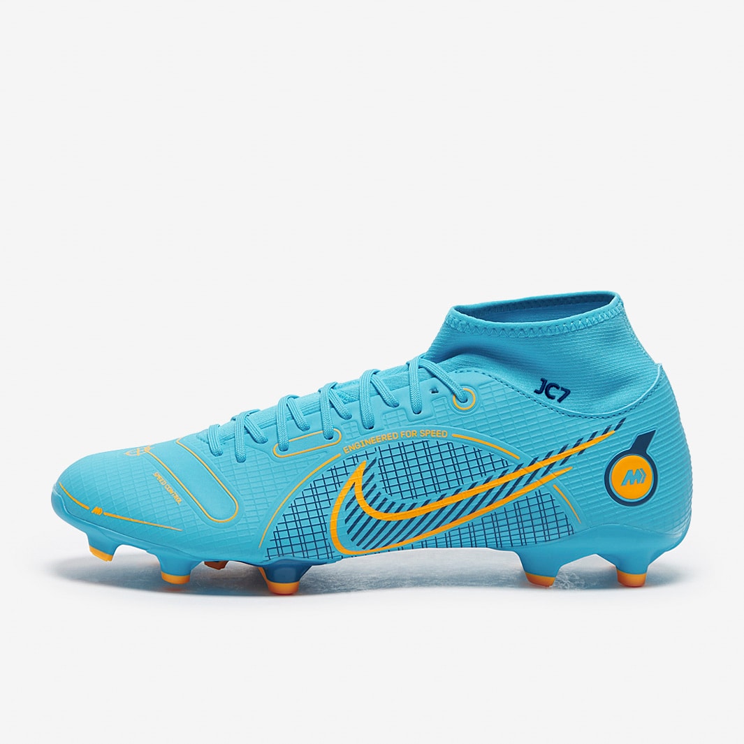 Nike Mercurial Superfly VIII Academy FG/MG - Chlorine Blue/Laser Orange ...