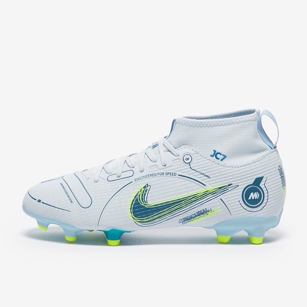 Football Boots Nike Mercurial Vapor 14 Elite AG Football Grey-Blackened  Blue-Light Marine - Fútbol Emotion