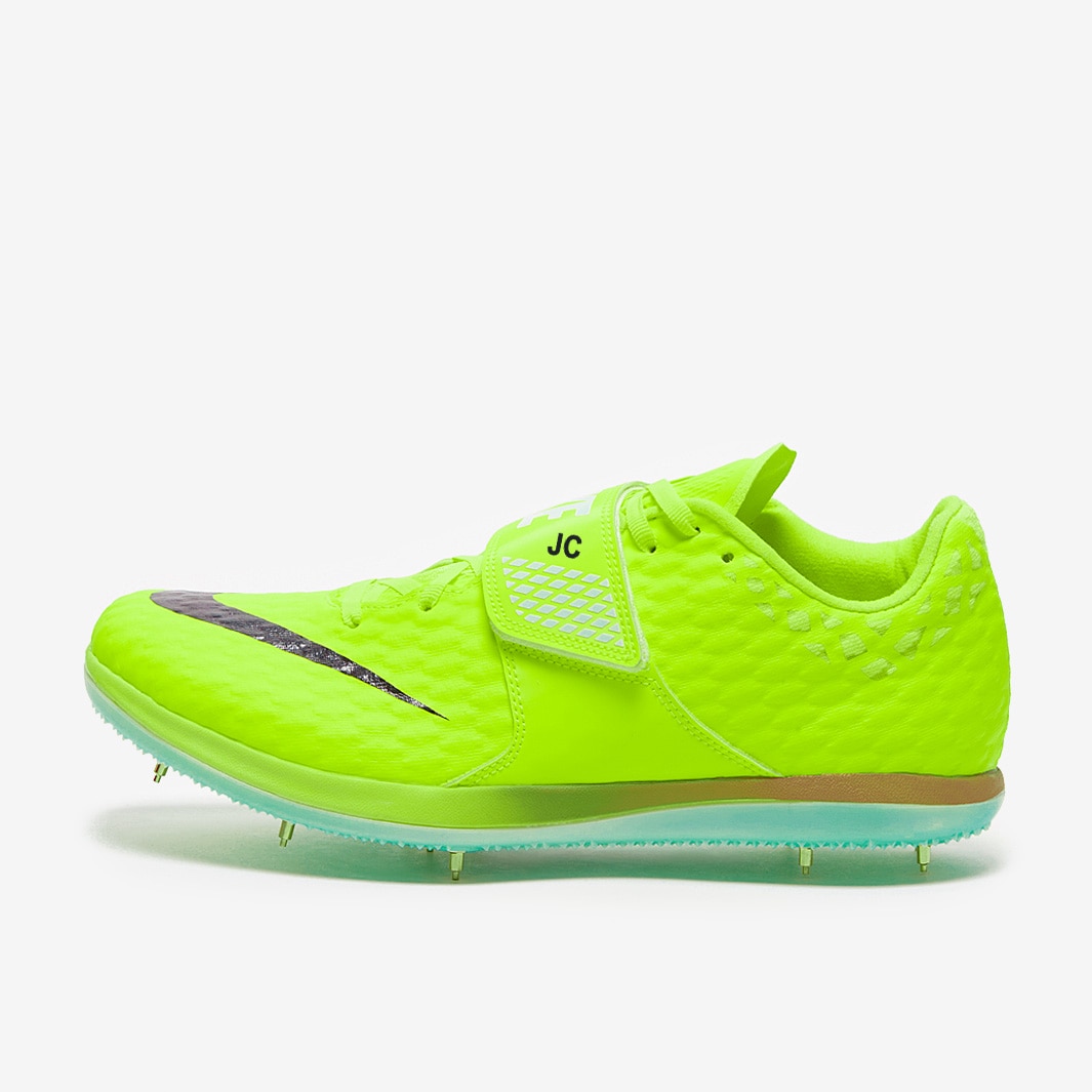 Nike High Jump Elite Volt/Cave PurpleMint Foam Mens Shoes Pro