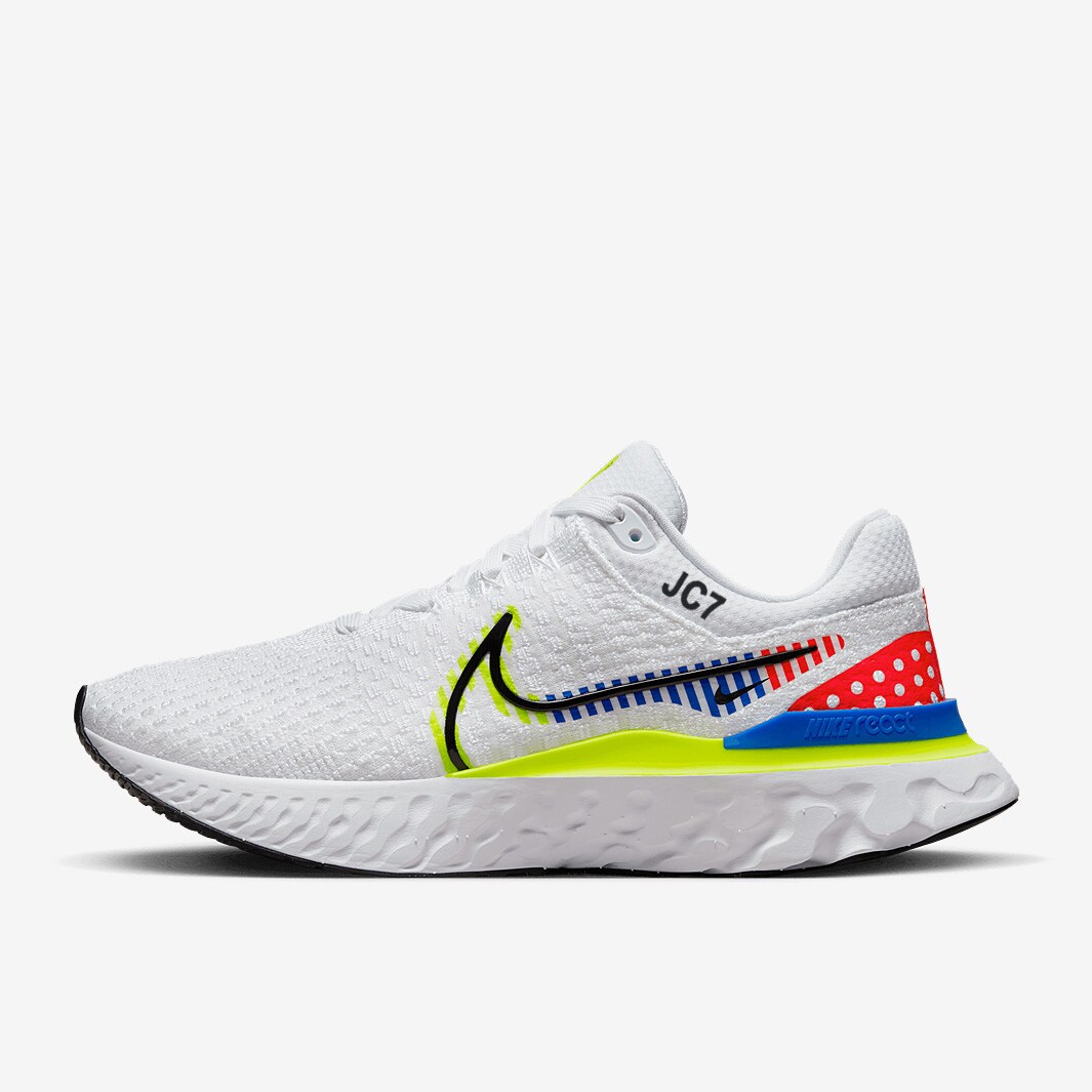 Nike React Infinity Run Flyknit Premium White/Black-Racer Blue