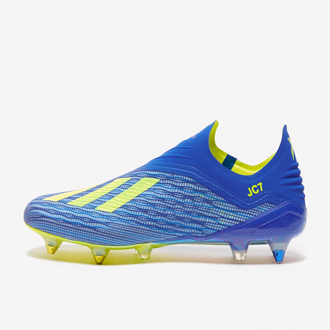 Botas de fútbol X 18+ -Azul/Amarillo Solar/Negro - Blandos - Botas de fútbol | Pro:Direct Soccer