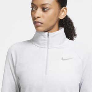 nike white half zip women's