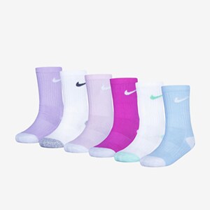 Nike Sportswear Kids Smiley Crew 6 Pack Socks (4-7Y) | Pro:Direct Soccer