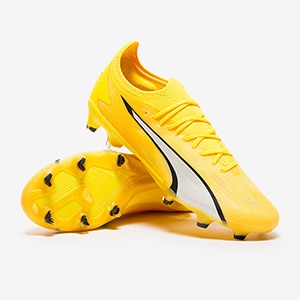 PUMA 安全靴Yellow Disc Mid 26.0 Puma Womens Ultra Ultimate FG/AG - Yellow Blaze/Puma White