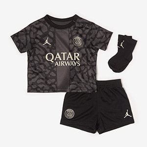 Jordan x Paris Saint Germain 23 24 Kids Dri Fit Stadium Third Shorts Black Stone Boys Replica Pro Direct Soccer