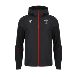 Macron Wales 23/24 Hooded Full Zip Sweatshirt | Pro:Direct Rugby