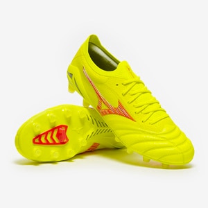 Mizuno Morelia II Made In Japan Firm Ground - Safety Yellow/Fiery 