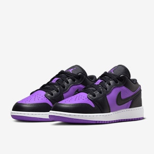 Air Jordan 1 Low Older Kids (GS) - Purple Venom/Black/White