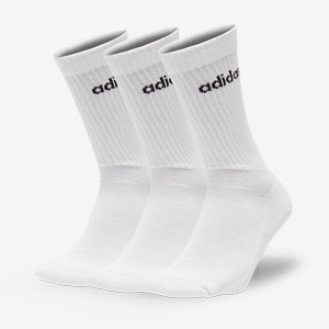 adidas Linear Crew Cushioned Socks 3PK | Pro:Direct Soccer