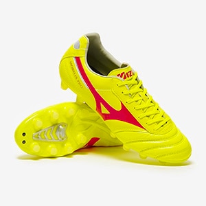 Mizuno Morelia II Pro FG - Safety Yellow/Fiery Coral/Galaxy | Pro:Direct Soccer