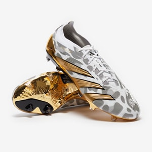 adidas Predator Elite Laced Firm Ground Player Pack White Core Black Gold Met Adult Boots Pro Direct Soccer