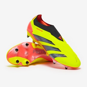 adidas Predator Elite Schnurungslos SG Team Solar Gelb Schwarz Solar Rot Herren FuBballschuhe Pro Direct Soccer