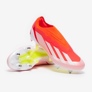 adidas X Crazyfast Elite SG Rouge Solaire Blanc Jaune Solaire Equipe Chaussures de Foot Adulte Pro Direct Soccer