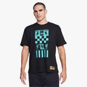 トップス Nike Lebron x Atmos Tee Black Nike LeBron James x Liverpool Max90 SS Basketball T-Shirt