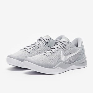 Nike Kobe VIII ProTro - Wolf Grey/White - Trainers - Mens