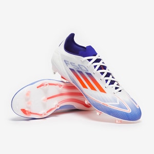 adidas F50 Pro FG Ftwr Blanco Rojo Azul Lucido Botas para hombre Pro Direct Soccer