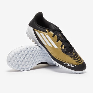 adidas F50 x Messi Club FG Oro Met Ftwr Bianco Nero Core Scarpe Calcio Adulti Pro Direct Soccer