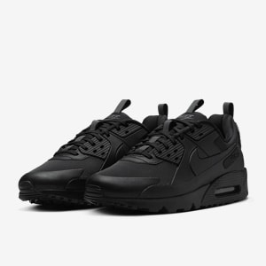 Plain black air max best sale