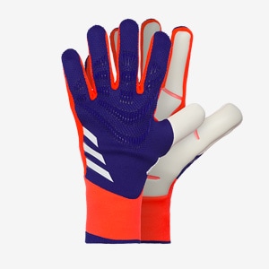 adidas Predator Pro Fingersave Promo Noir Rouge Solaire Jaune Solaire Gants de Gardien Homme Pro Direct Soccer