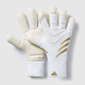 adidas Predator Pro Hybrid GK Gloves - White/Gold Metallic | Pro:Direct Soccer