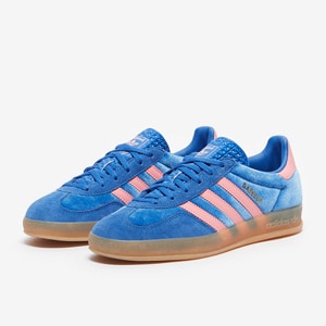 adidas Originals Damen Gazelle Indoor Blau Semi Pink Spark Gum 3 Damenschuhe Pro Direct Soccer