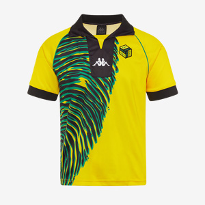 Maillot De Foot Jamaïque Domicile Homme Taille M – Jersey Extérieur Jaune Et Vert Sportz (occasion)