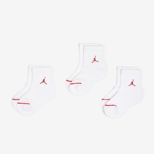 Jordan Kids Jumpman Quarter Socks 3 Pack (4-5Y) | Pro:Direct Basketball